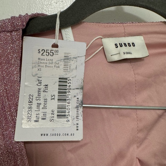 SUBOO Mars Long Sleeve Cut Out Mini Dress Size XS - Picture 2 of 6